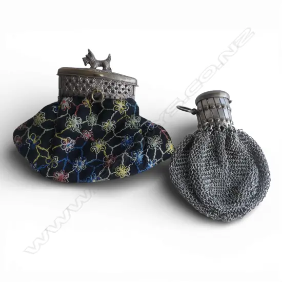 2 VINTAGE COIN PURSES