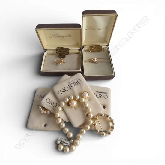 ASST. COSTUME JEWELLERY; OROTON ETC