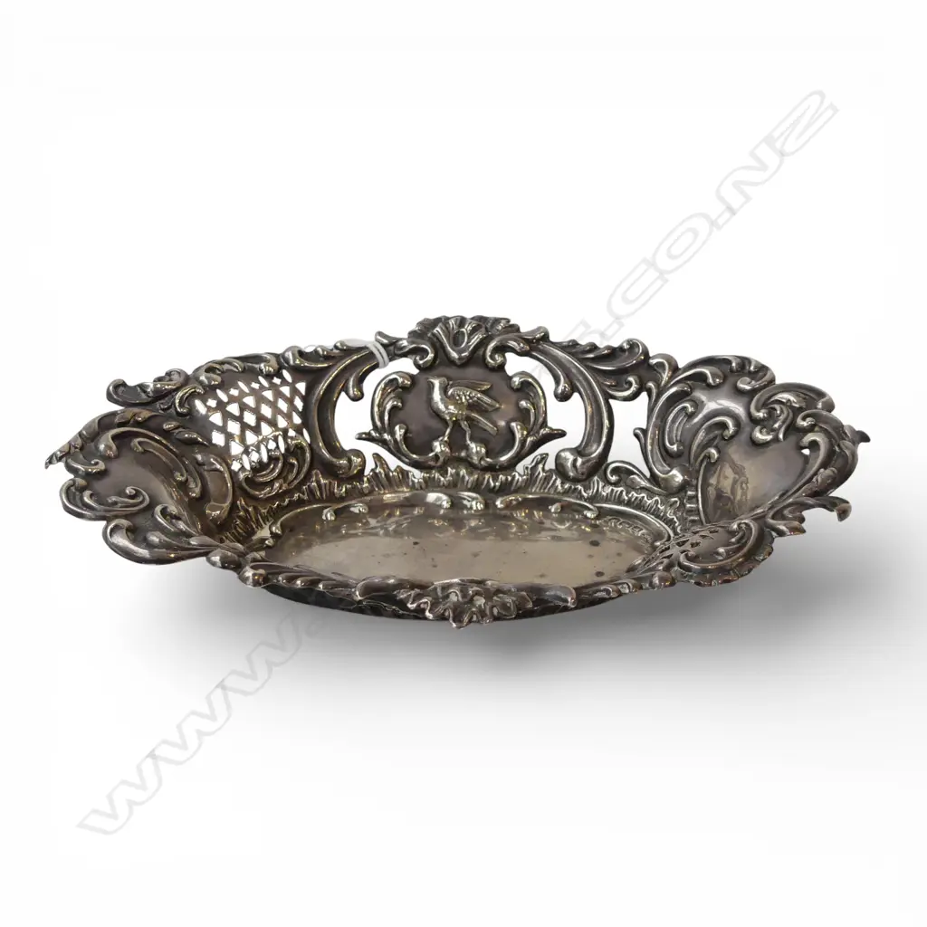 STG SILVER BONBON DISH, LONDON 1905, 68gms Image 1++