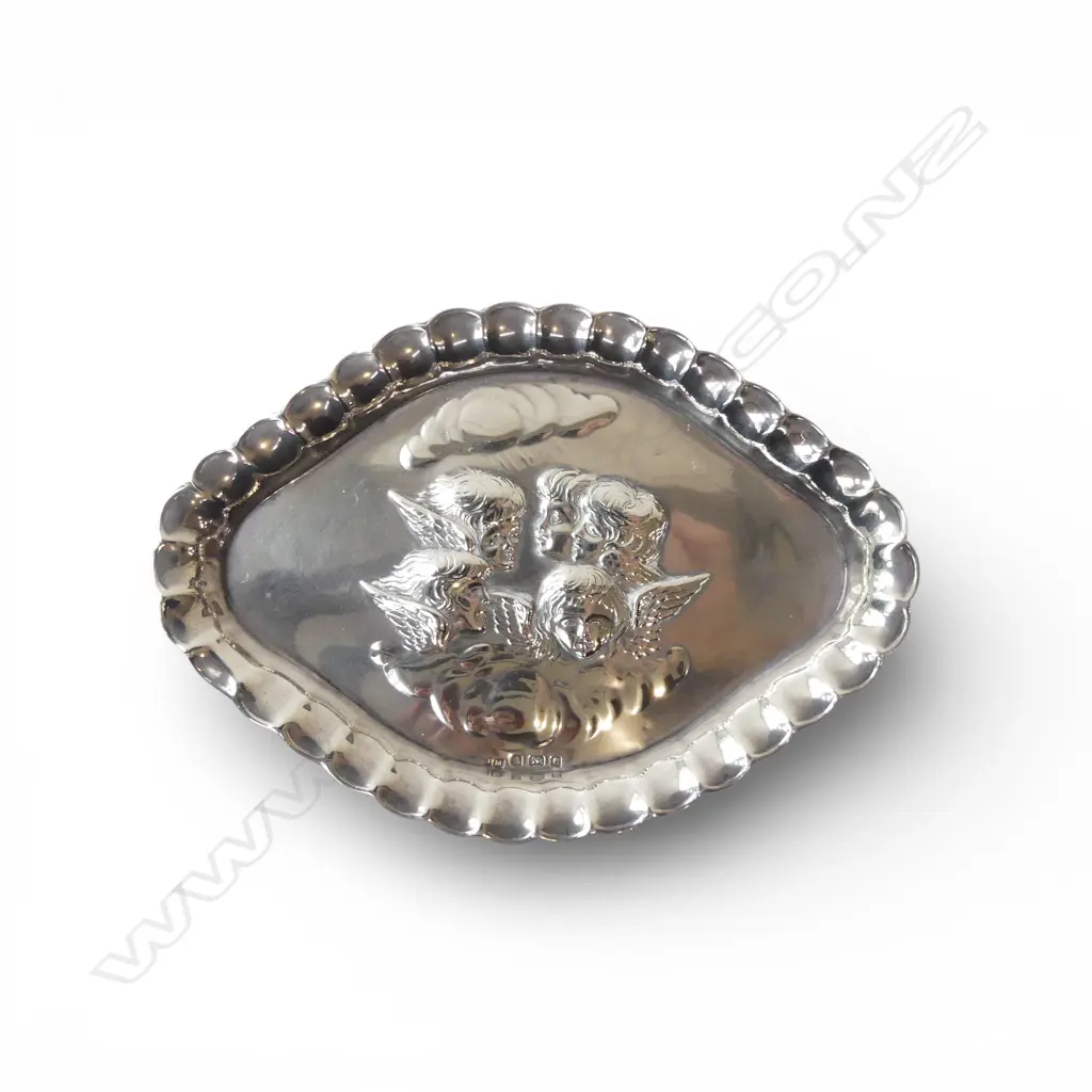 STG SILVER DISH, B'HAM 1904 95x135mm 45gms Image 1++