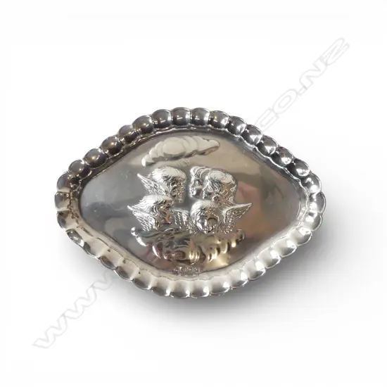 STG SILVER DISH, B'HAM 1904 95x135mm 45gms