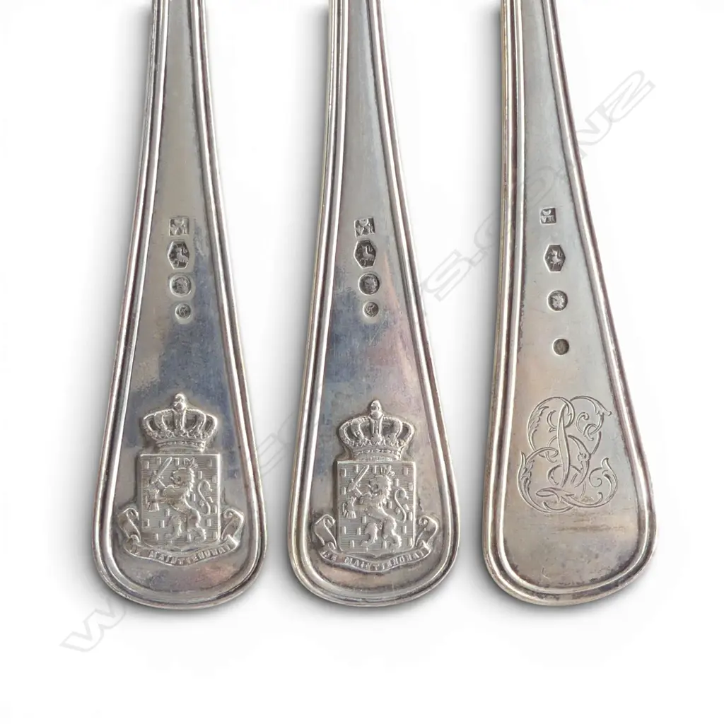 3 DUTCH .833 (MIN) SILVER FORKS, L.205mm 175gms JM VAN KEMPEN & ZOON Image 1++