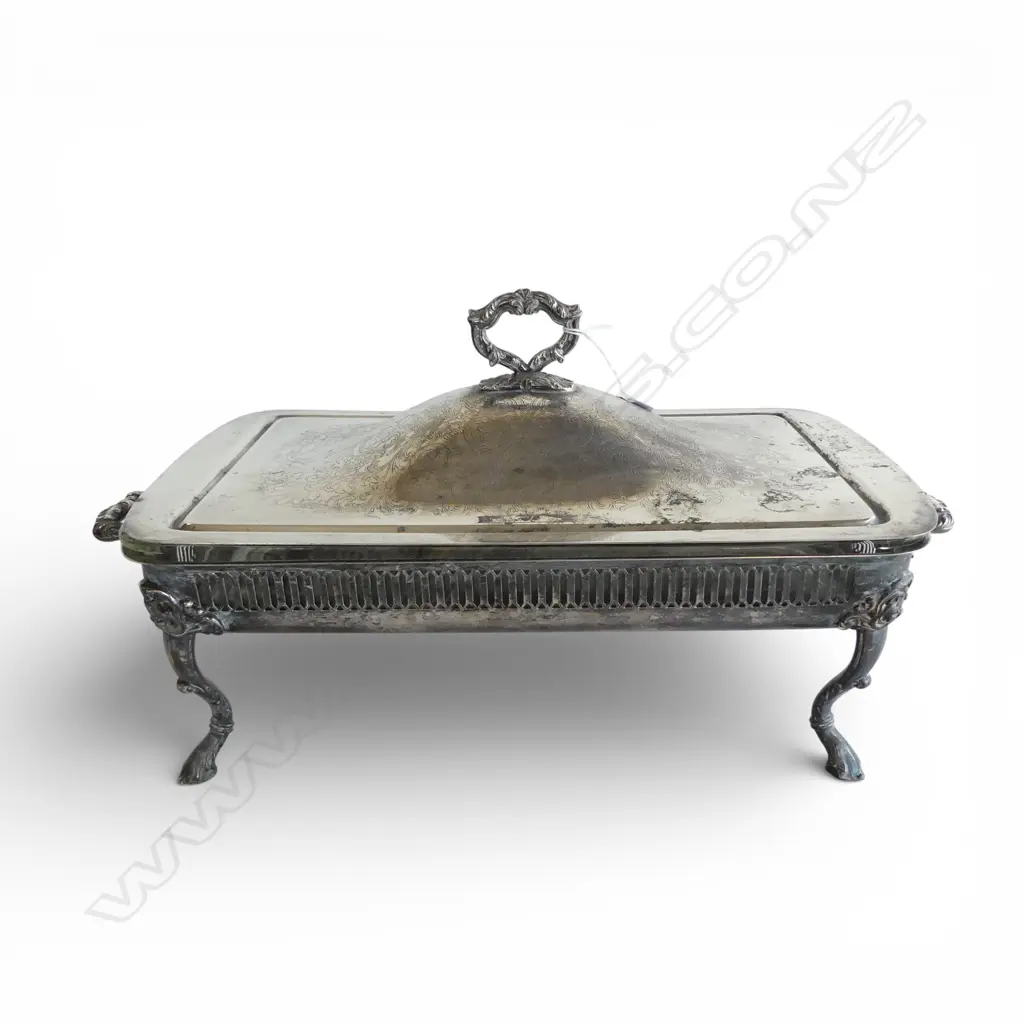 LG SILVER PLATE SERVING DISH W.485mm PLATING WITH FAULTS Image 1++