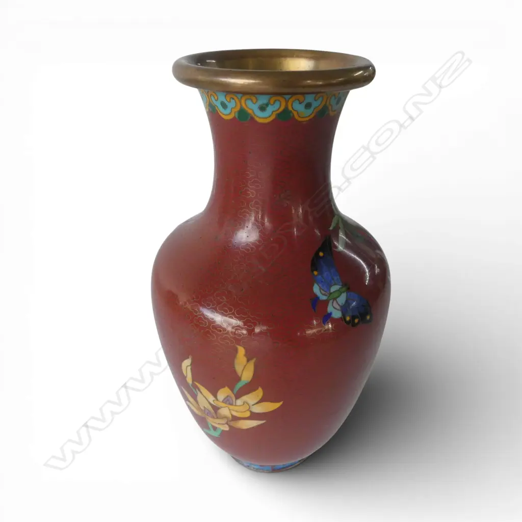CLOISONNE VASE H.225mm Image 1++