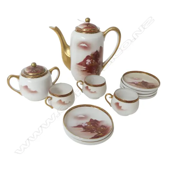 11 PCE JAPANESE PORCELAIN PART TEA SET