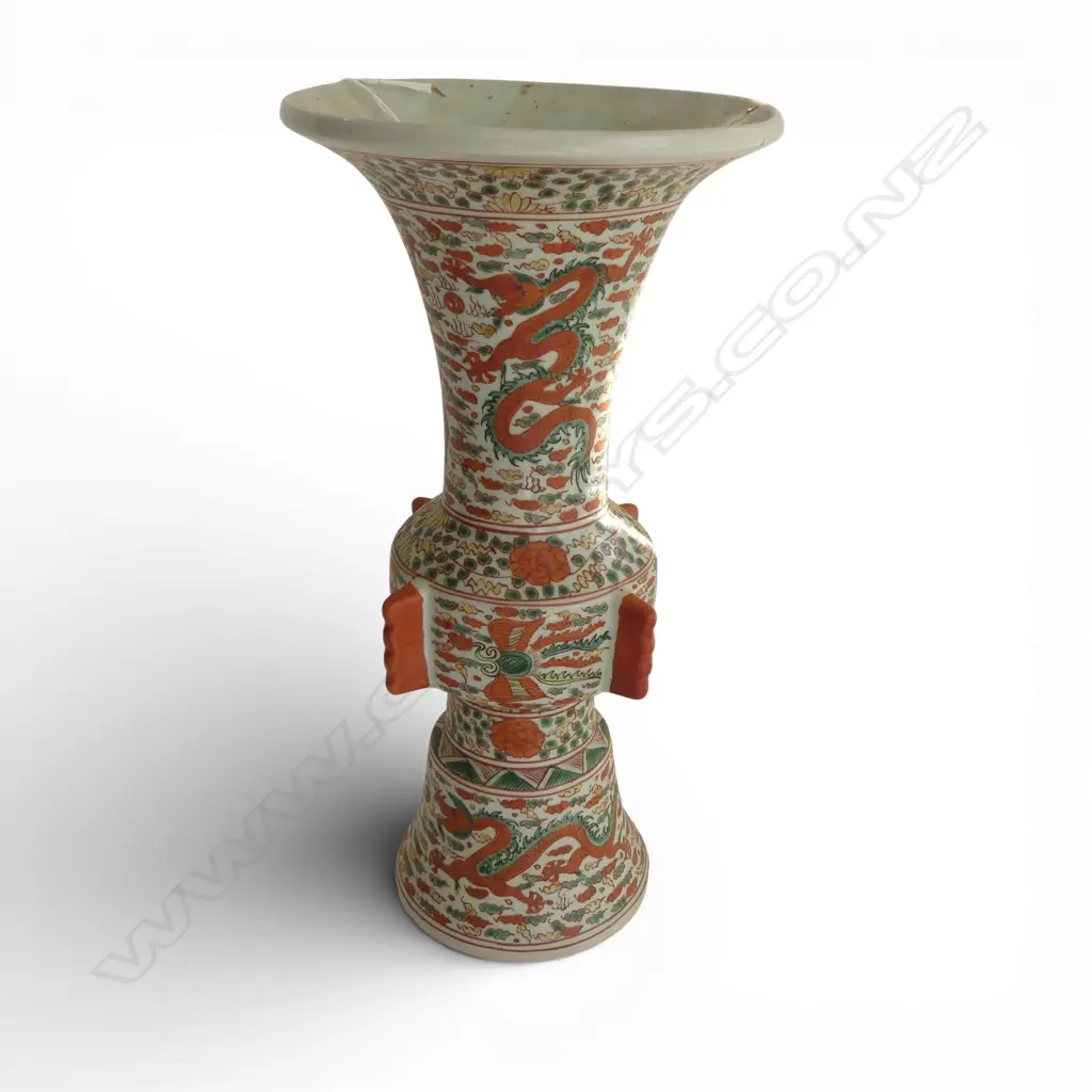 ORIENTAL GU FORM VASE H.390mm Image 1++