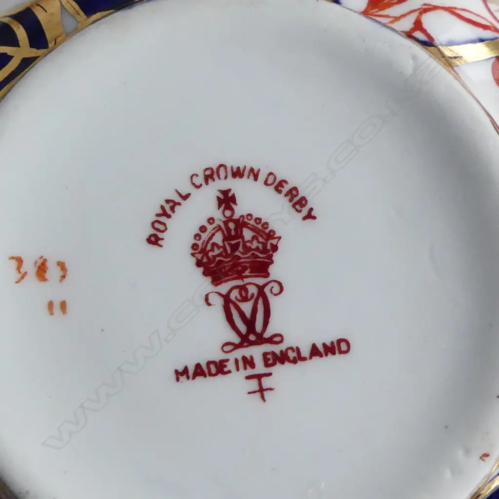 6 ROYAL CROWN DERBY TRIOS (1 LATE 18thC); ASSORTED Image 1++