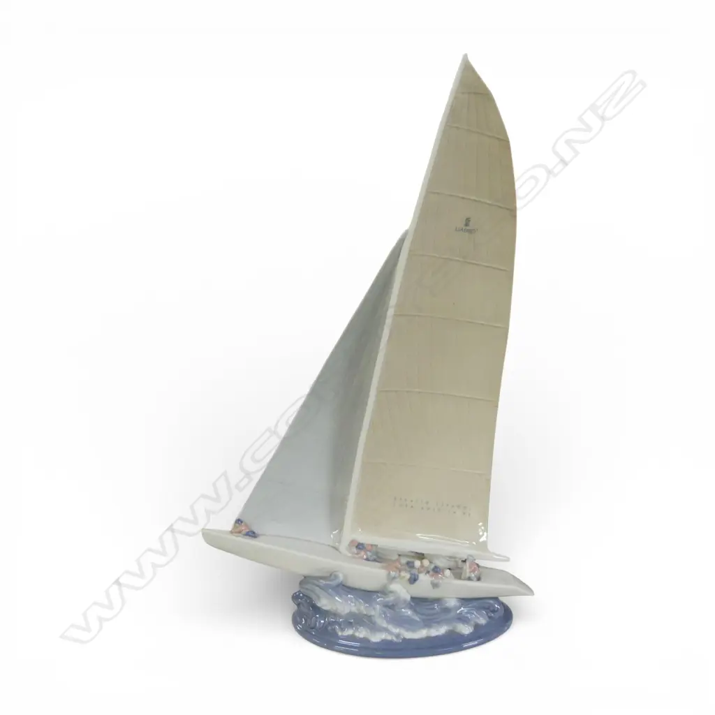 LLADRO AMERICA'S CUP YACHT with box H.355mm  Image 1++