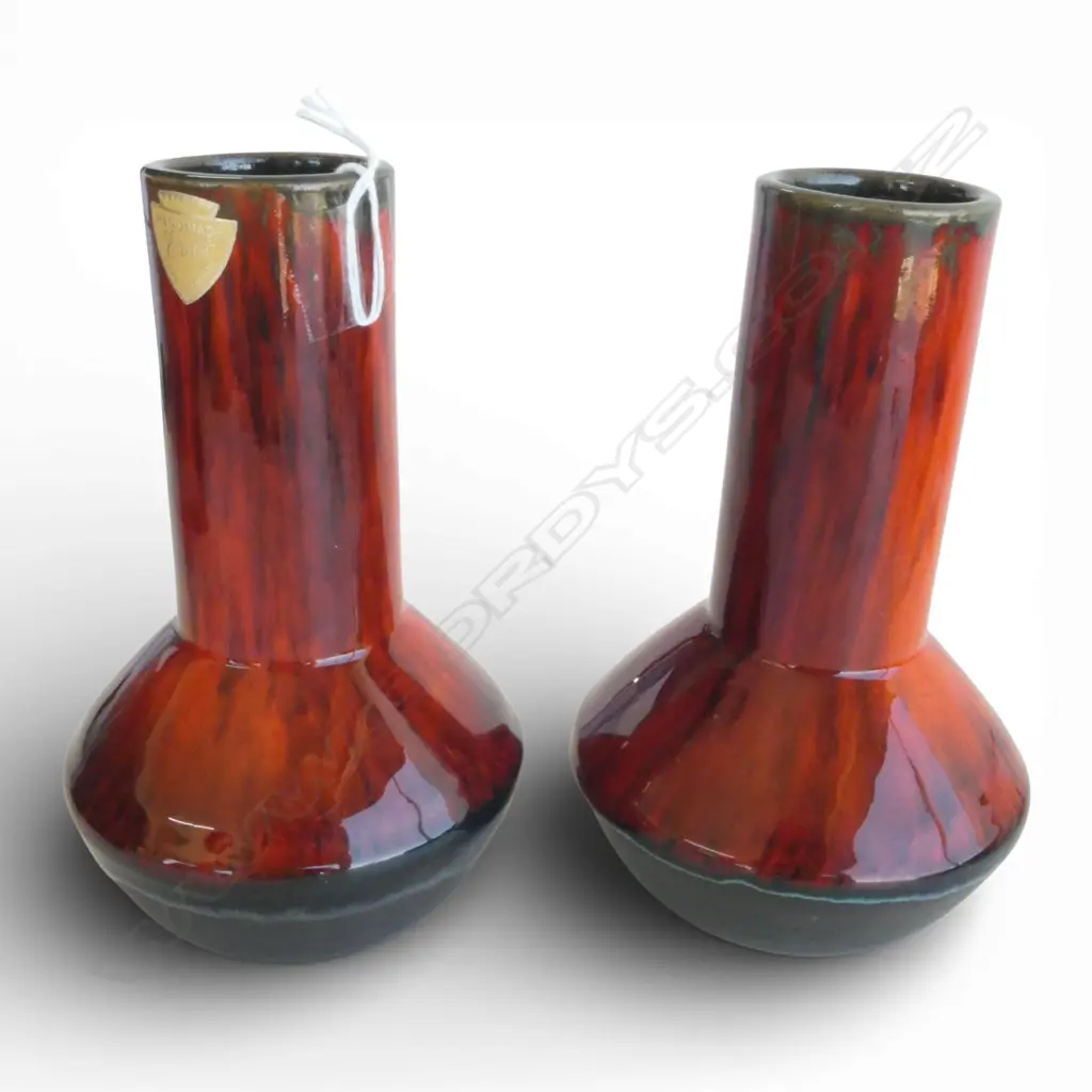 PR RETRO STUDIO POTTERY VASES BY ERNST DENMARK H.170mm Image 1++