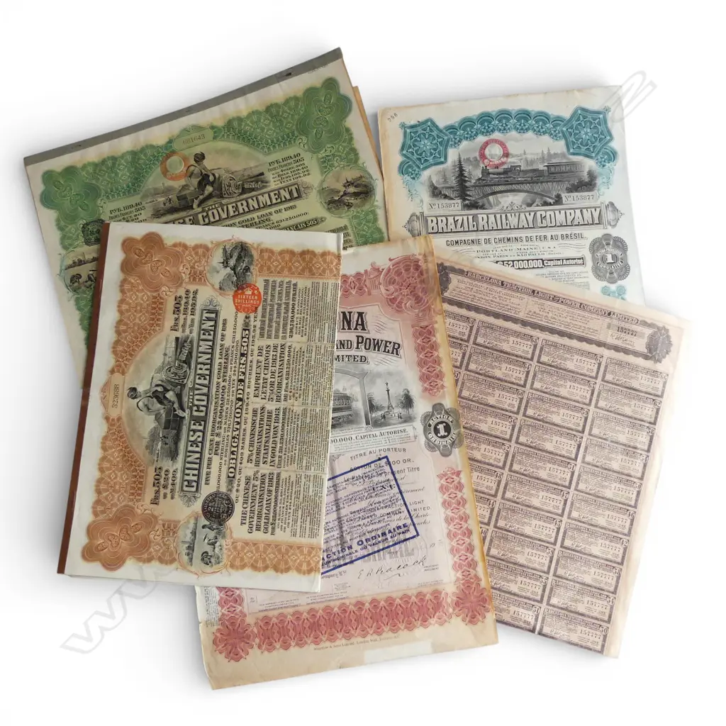 ASST. LOOSE BONDS & STOCK CERTIFICATES Image 1++