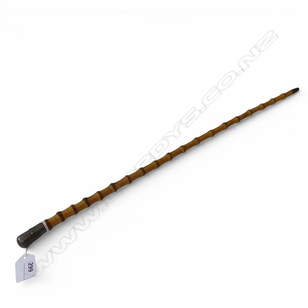 SMALL CANE BATTON w. STG SILVER CAP L.570mm Image 1++