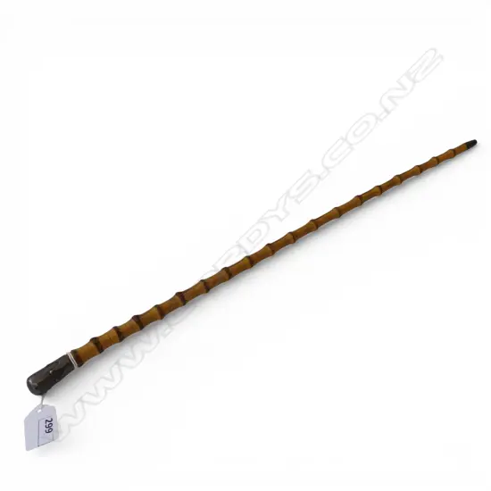 SMALL CANE BATTON w. STG SILVER CAP L.570mm