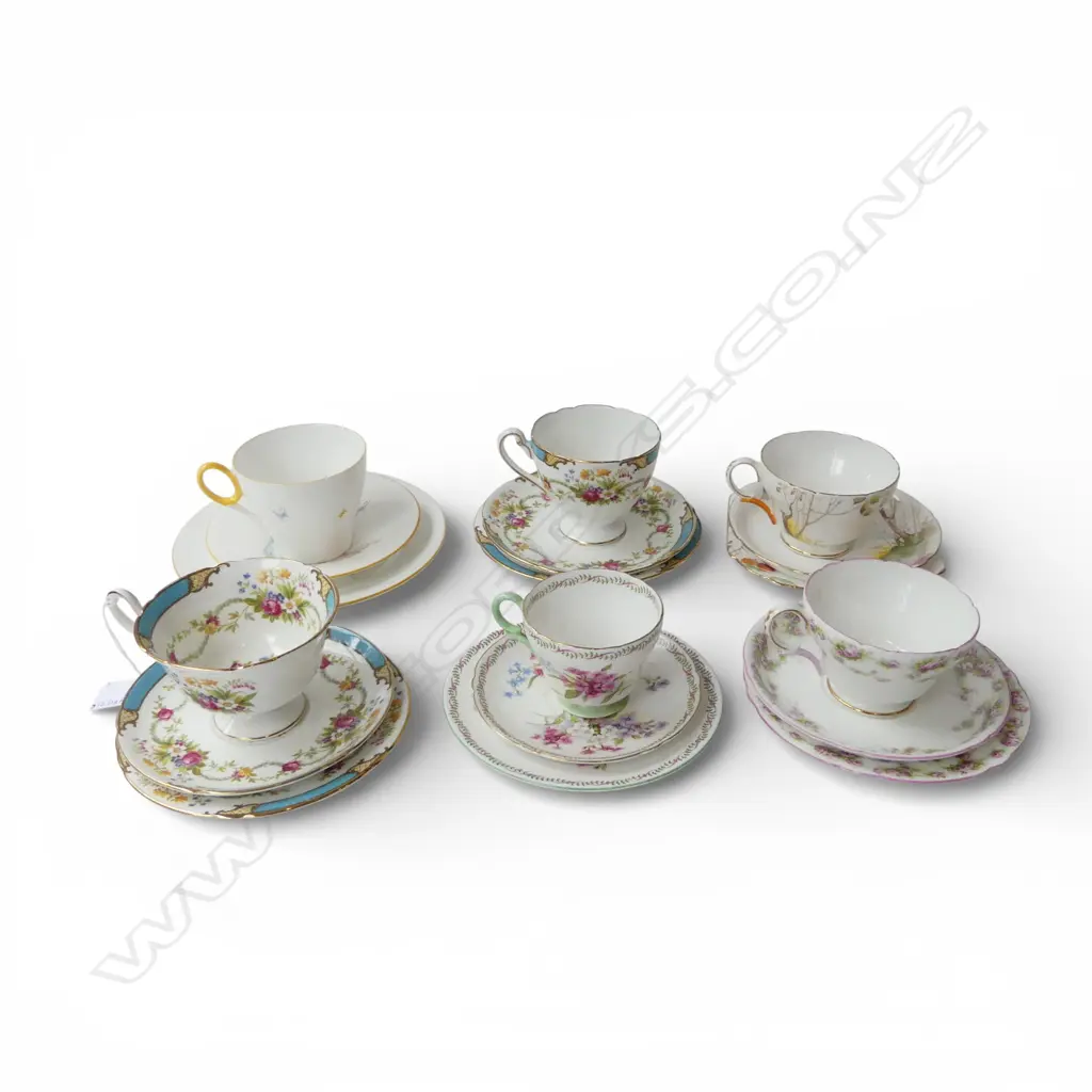 6 SHELLEY CHINA CSP SETS MIXED PATS Image 1++
