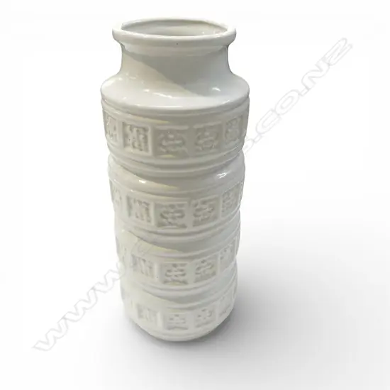W.GERM WHITE GLAZE VASE H.300mm