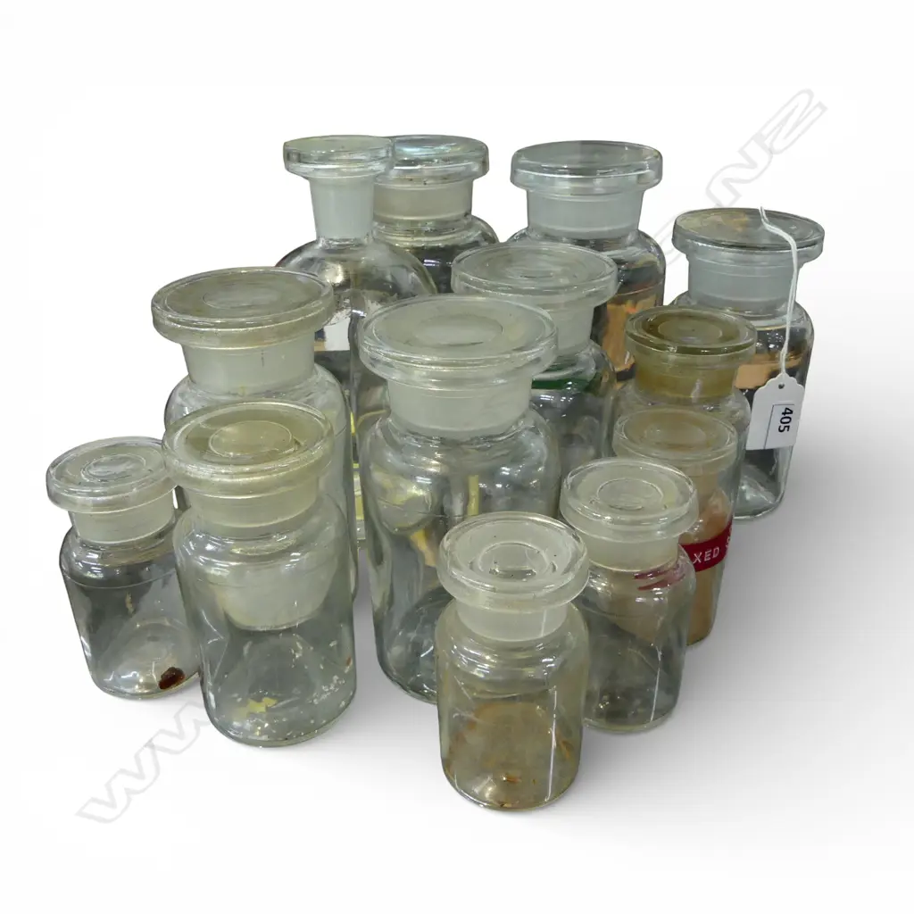 ASST. GLASS CHEMIST BOTTLES  Image 1++