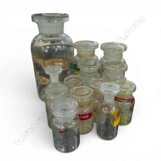 ASST. GLASS CHEMIST BOTTLES 