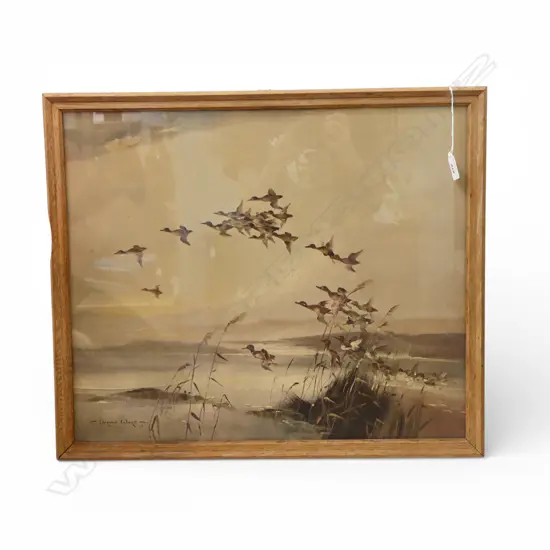 VERNON WARD, DUCKS IN FLIGHT, REPRO PRINT, 580x445mm