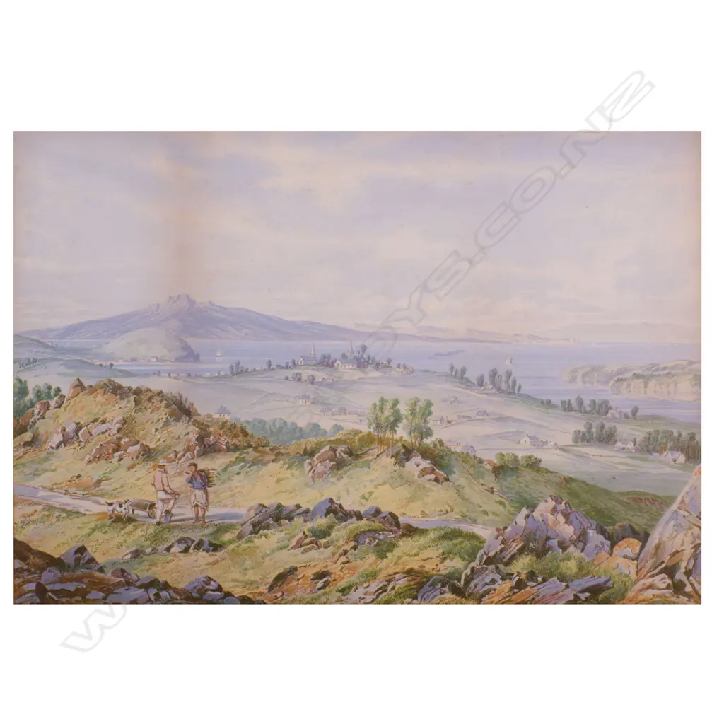 C. D. BARRAUD, AUCKLAND HARBOUR 1875, CHROMOLITHOGRAPH, 240 x 340mm Image 1++