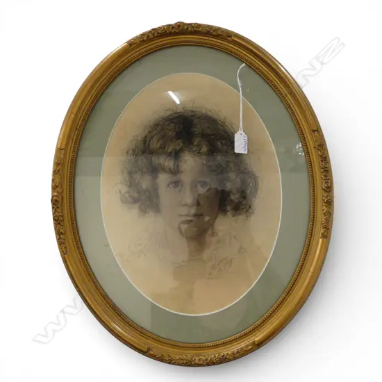 20thC ARTIST UNKNOWN, PORTRAIT OF H. J. GRAAF,  PENCIL ON PAPER, SIGNED & DATED 1916 395x290mm