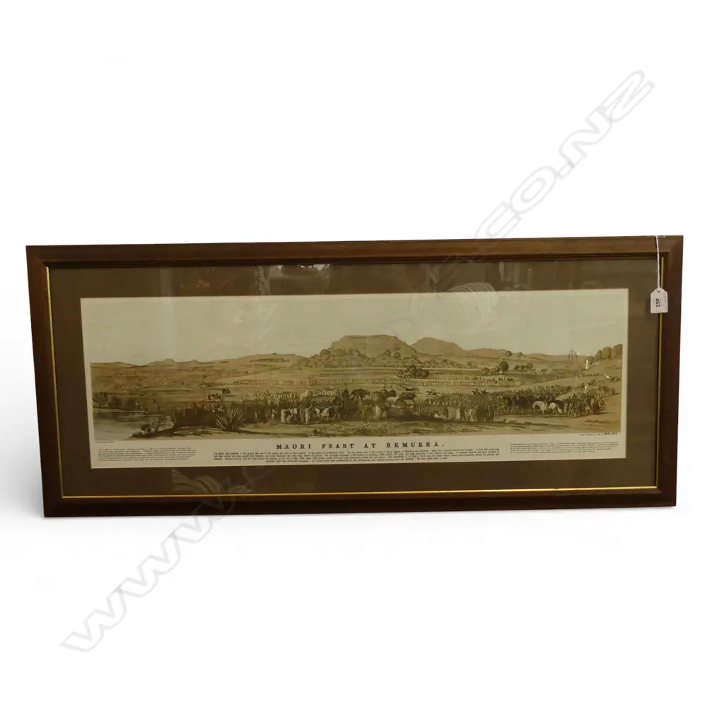 MAORI FEAST AT REMUERA, PRINT 960x410mm Image 1++