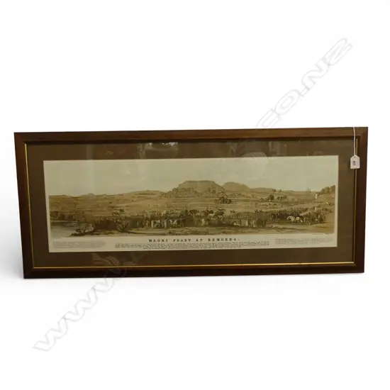 MAORI FEAST AT REMUERA, PRINT 960x410mm