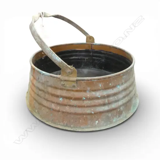 COPPER CAULDRON / PLANTER 300mm dia 