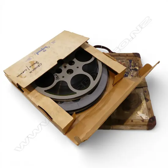 TWO 16MM FEATURE FILMS – WALT DISNEY “TREASURE ISLAND” + TV POLICE DRAMA “CRUNCH”