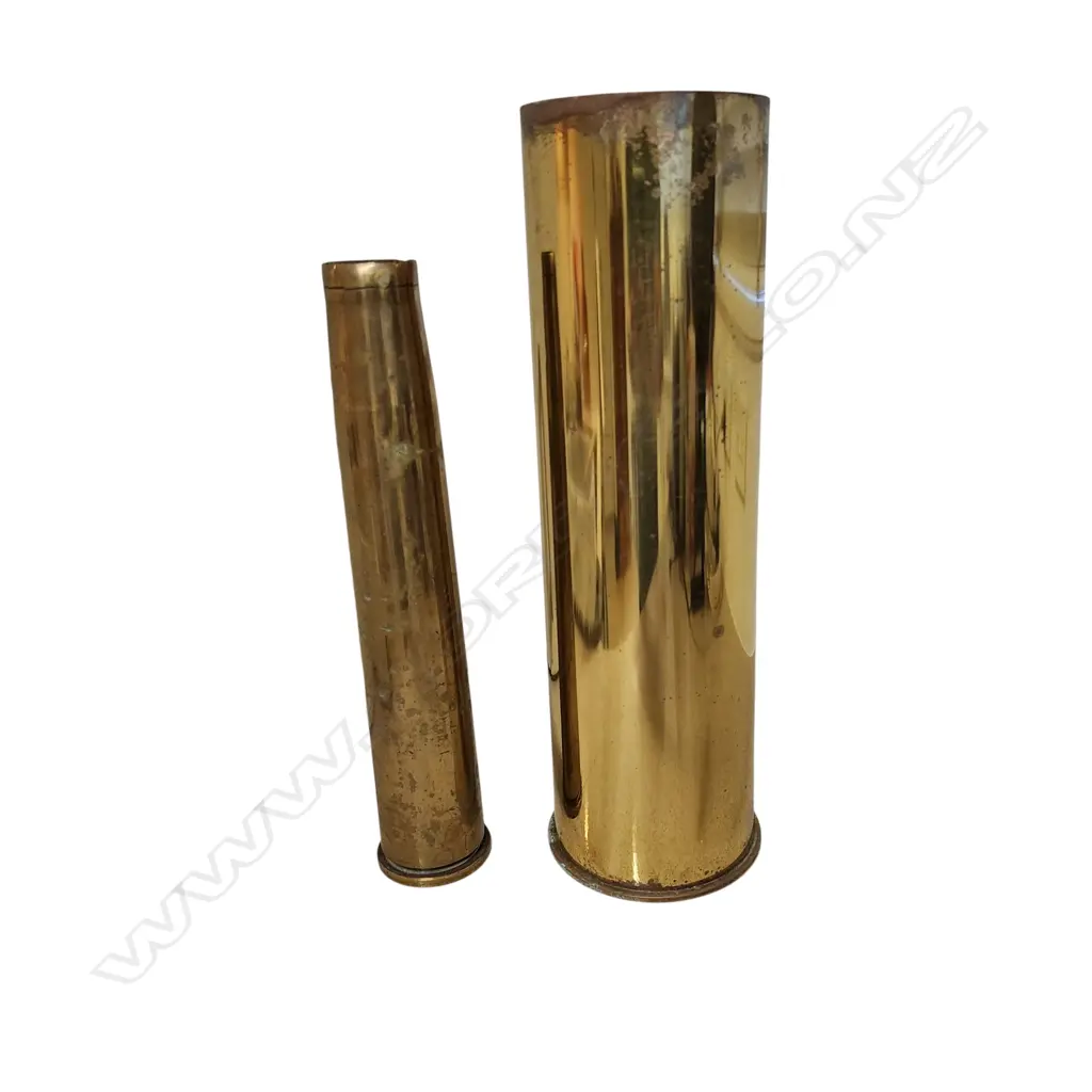 PAIR OF BRASS SHELLS (370x110mm) Image 1++