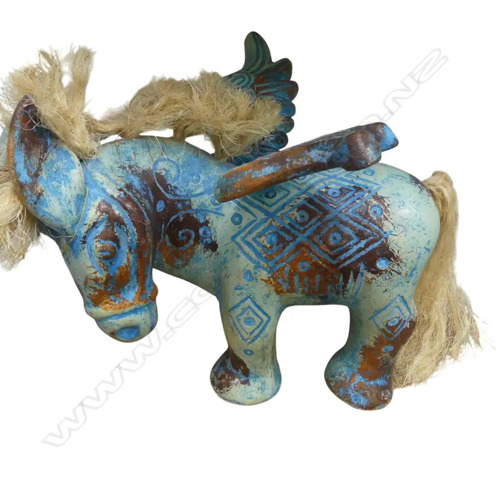 HANDMADE MEXICAN CERAMIC WINGED HORSE 360 X 400 X  360MM Image 1++