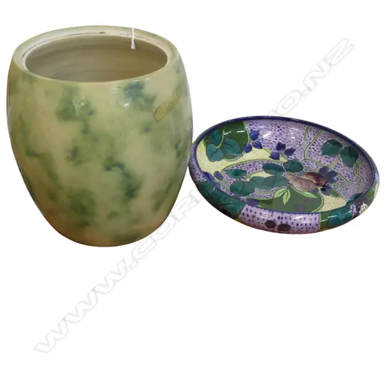 ENGLISH BOWL 325mm dia, TEMUKA CROCK H.270mm NO LID