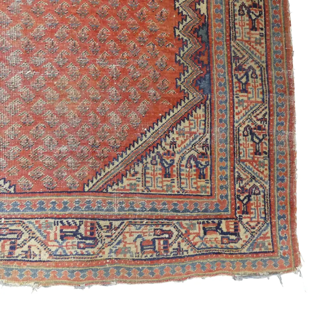 HAND KNOTTED WOOL PILE RUG - SOME WEAR 2100x1200mm Image 1++