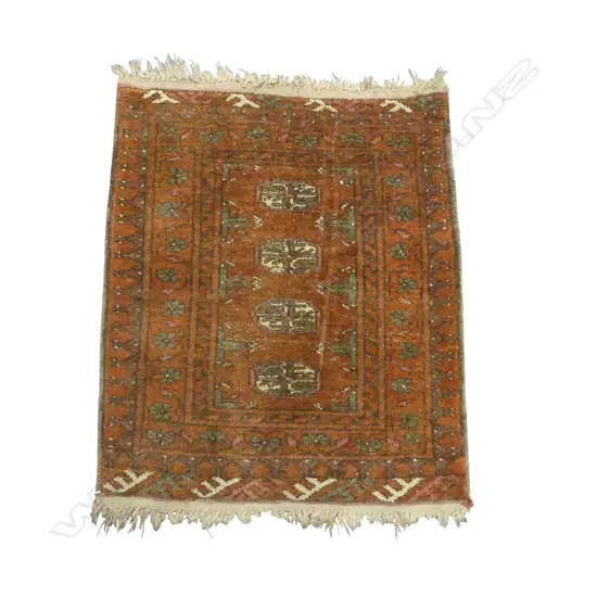 HAND KNOTTED ALL WOOL RUG 600x530mm