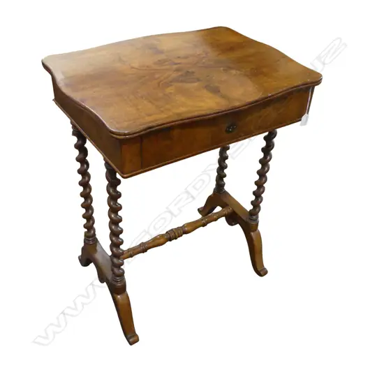 BARLEY TWIST STRETCHER BASE SEWING TABLE 650x480x780mm