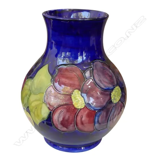 LG MOORCRAFT DAHLIA DECORATED VASE H.240mm