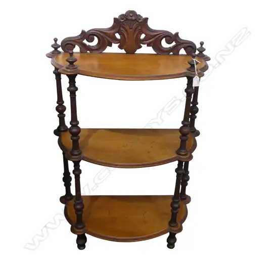 VICTORIAN MAHOGANY 3 TIER WHAT NOT W.670mm