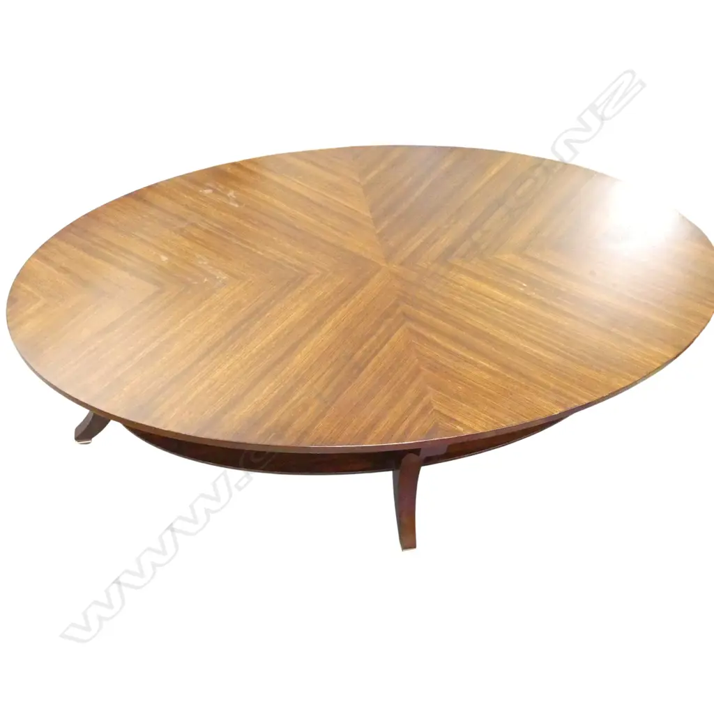 ETHAN ALLEN OVAL COFFEE TABLE 1370x790x470mm Image 1++