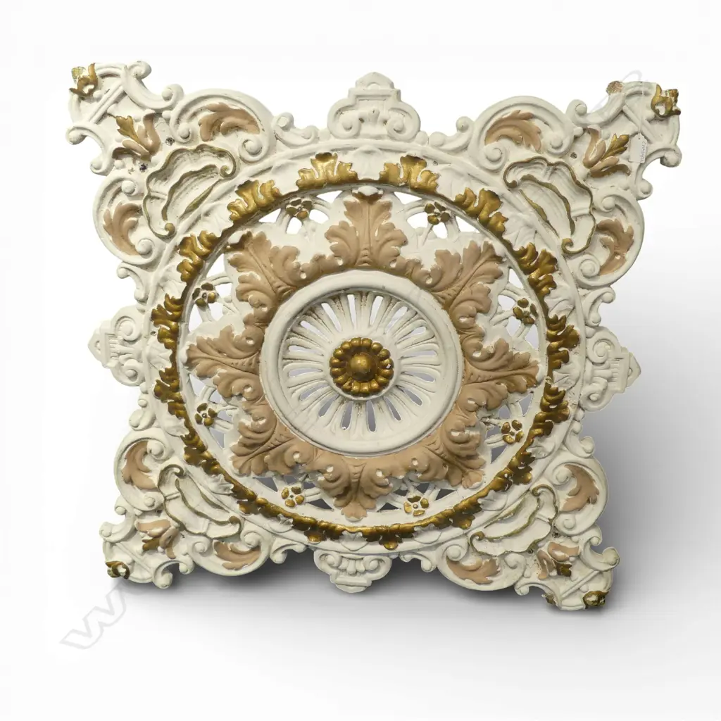PAINTED PLASTER CEILING ROSE 800x800mm Image 1++