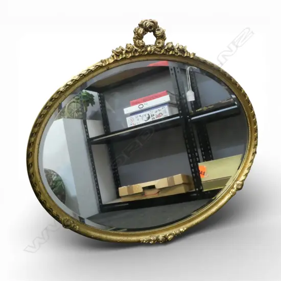 OVAL BEVEL EDGED MIRROR W.860mm