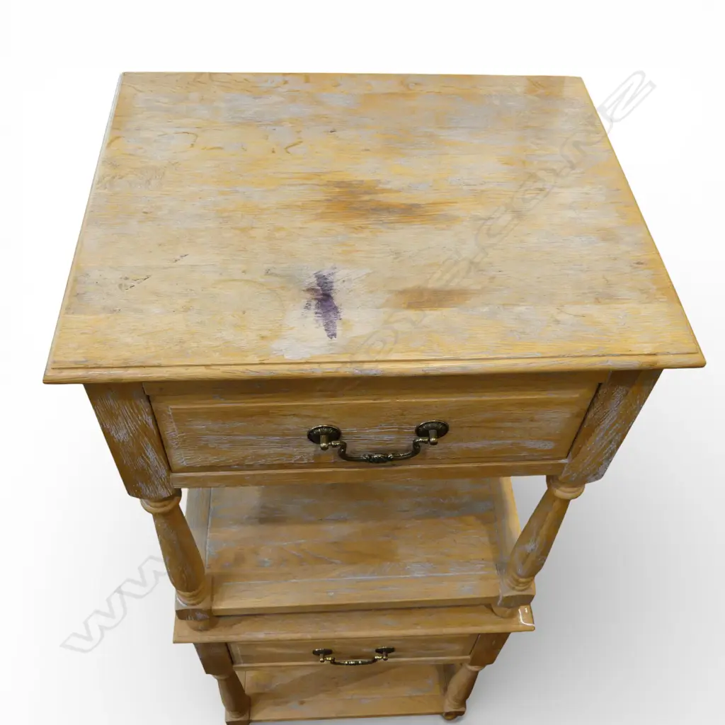 PR LIMED BEDSIDE TABLES 550x450x670mm Image 1++
