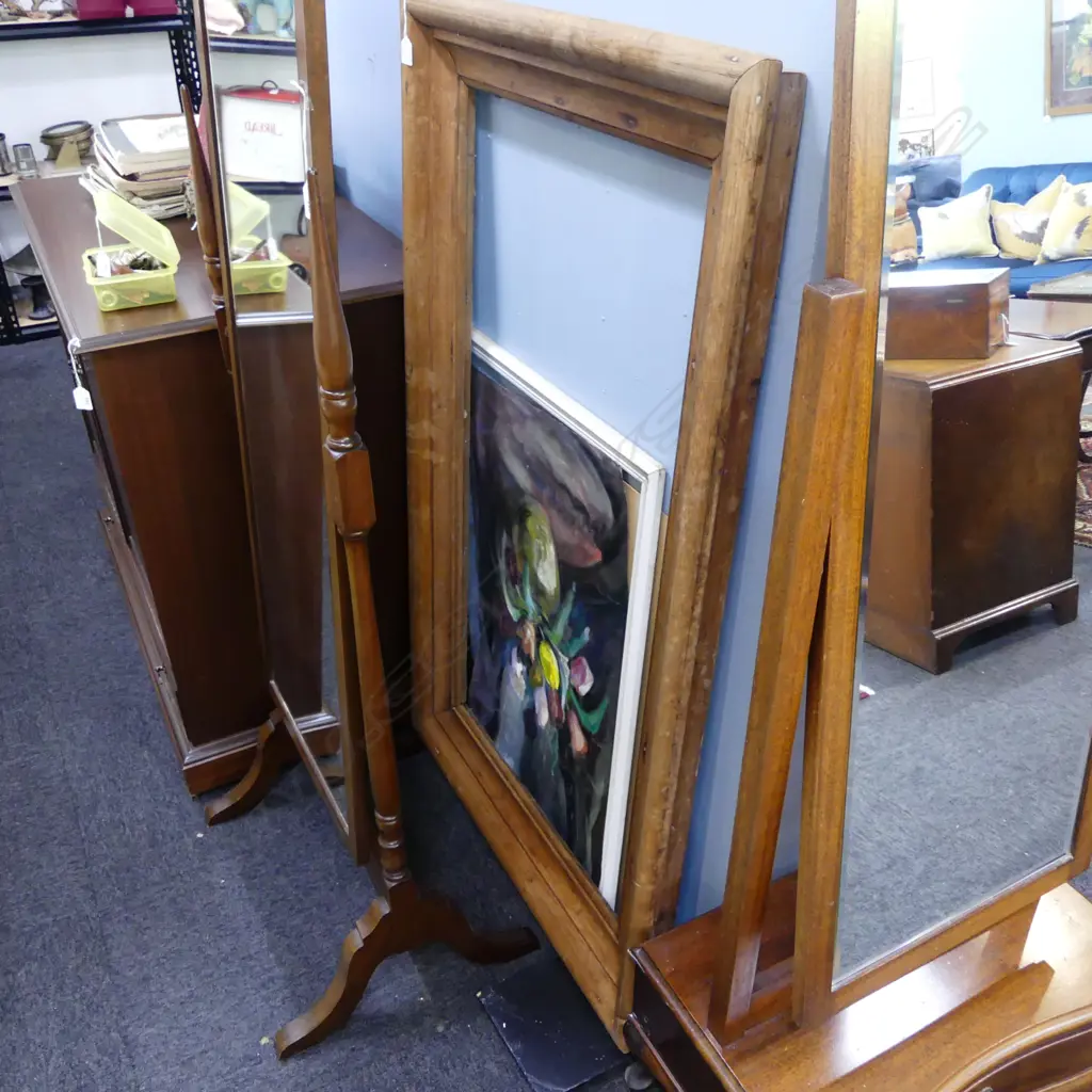 LG WOODEN FRAME 1350x835mm + STILL LIFE ACRYLIC ON PAPER Image 1++