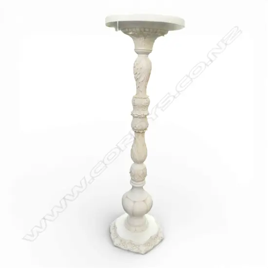 WHITE RESIN PLANT STAND 950mm