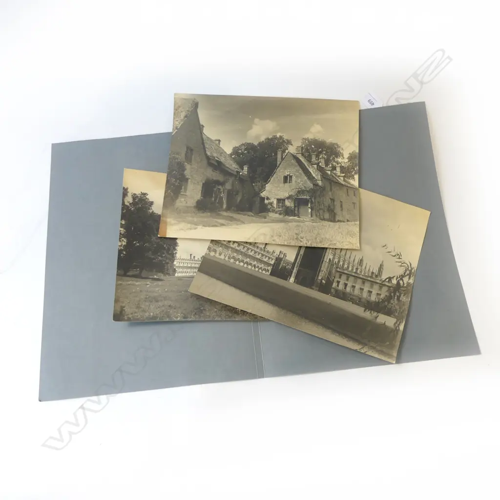 FOLDER CONTAINING 3 BLACK & WHITE ENGLISH SCENIC PHOTOS LARGE FORMAT  L300 H250MM Image 1++
