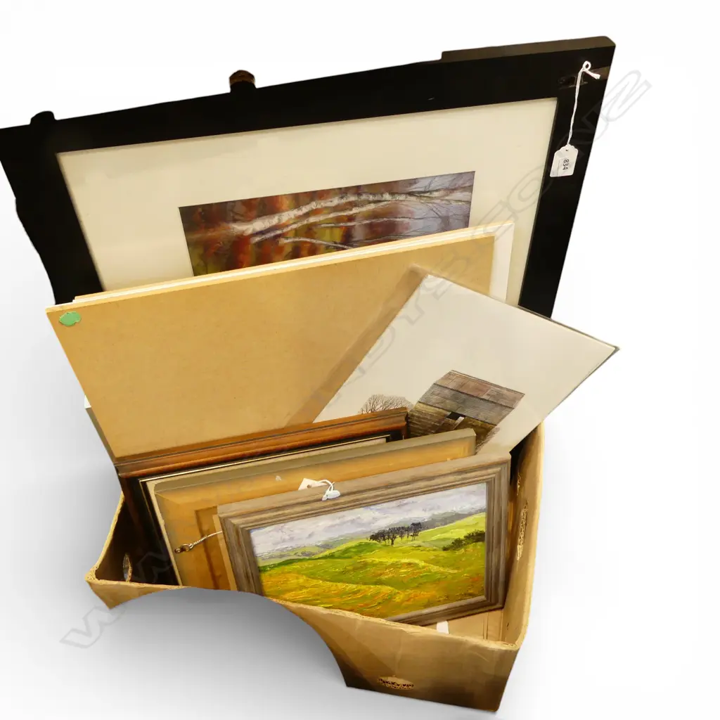 SEVEN PAINTINGS BY ELAINE KING (VARIOUS SUBJECTS AND SIZES) PLUS ONE LANDSCAPE BY PATRICK WHITE  Image 1++