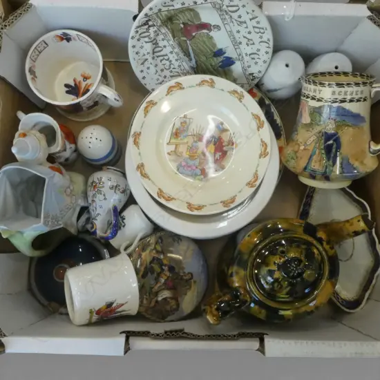 ASSTD. ANTIQUE CHINA - SANTA BOWL ETC, all faults 
