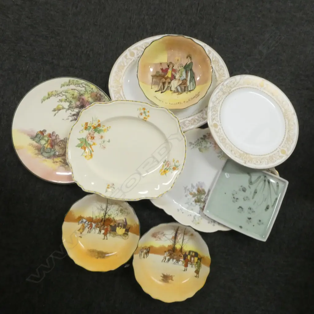 ASST. CHINA DISHES, LARGE ROYAL DOULTON PLATE, BOWLS, etc some faults Image 1++