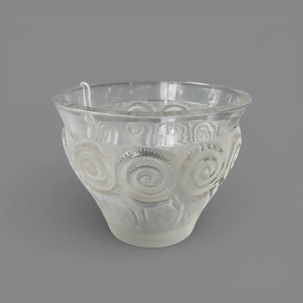 RENE LALIQUE 'RENNES' VASE some small chips to rim Image 1++
