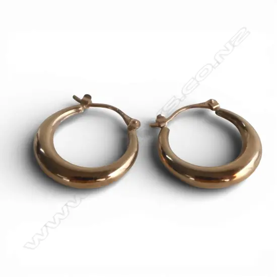 PR 9ct ROSE GOLD EARRINGS, 1.7gm