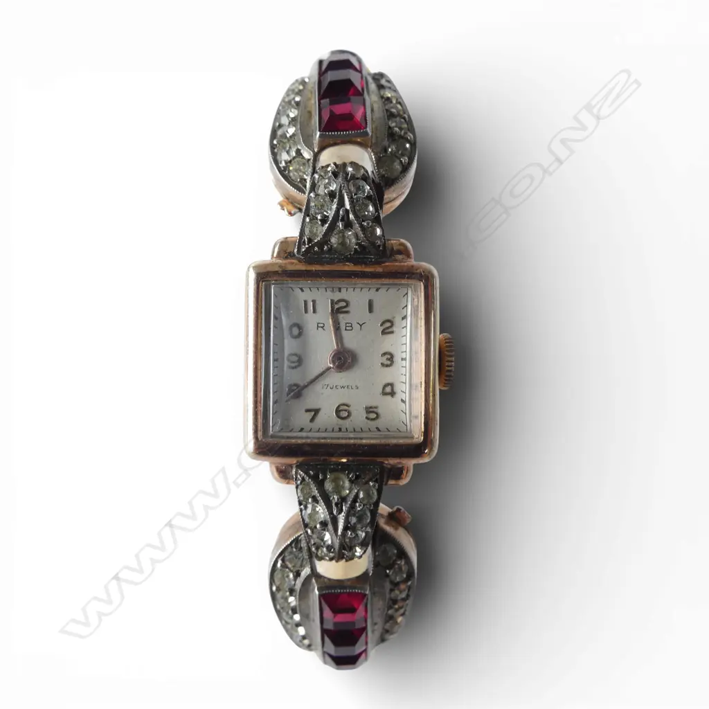 1950's GOLD PLATED LADIES WRISTWATCH w DECORATIVE DETAIL, watch can be worn as a pendant  Image 1++