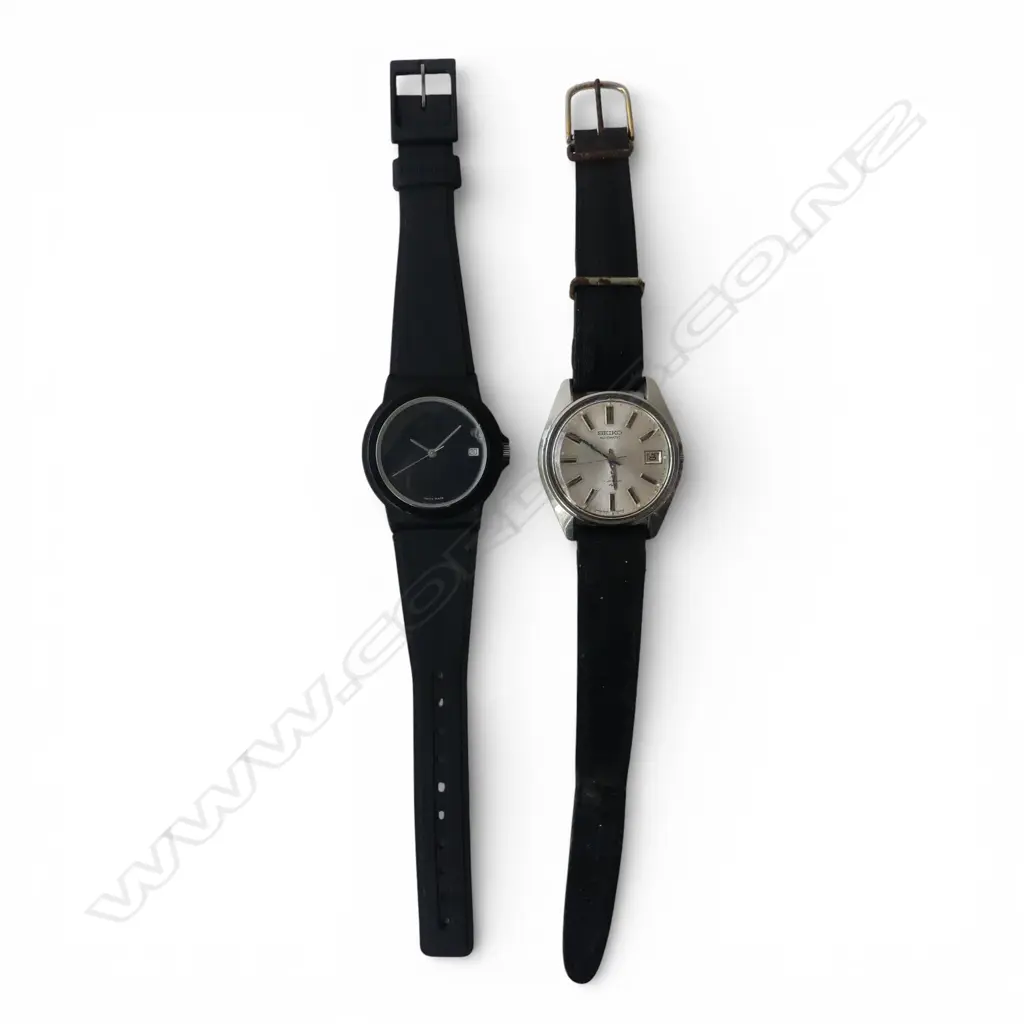 2 WRISTWATCHES; SEIKO & OTHER SWISS MADE Image 1++