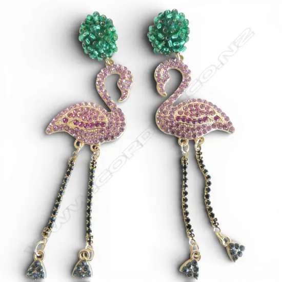 PR FLAMINGO DROP EARRINGS